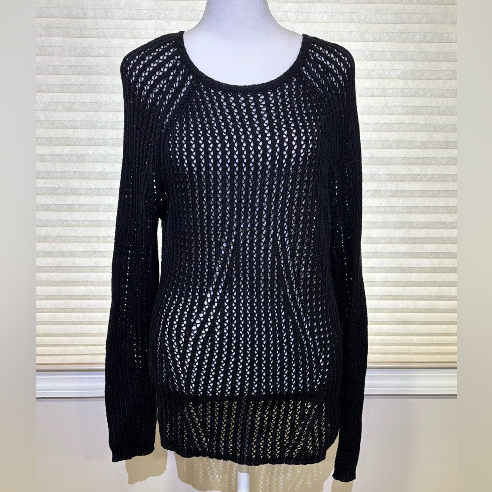 Kenneth Cole black knit tunic size M